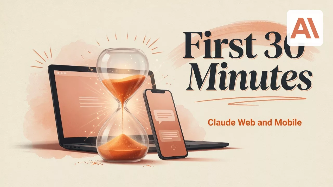 Claude on web and mobile: first 30 minutes