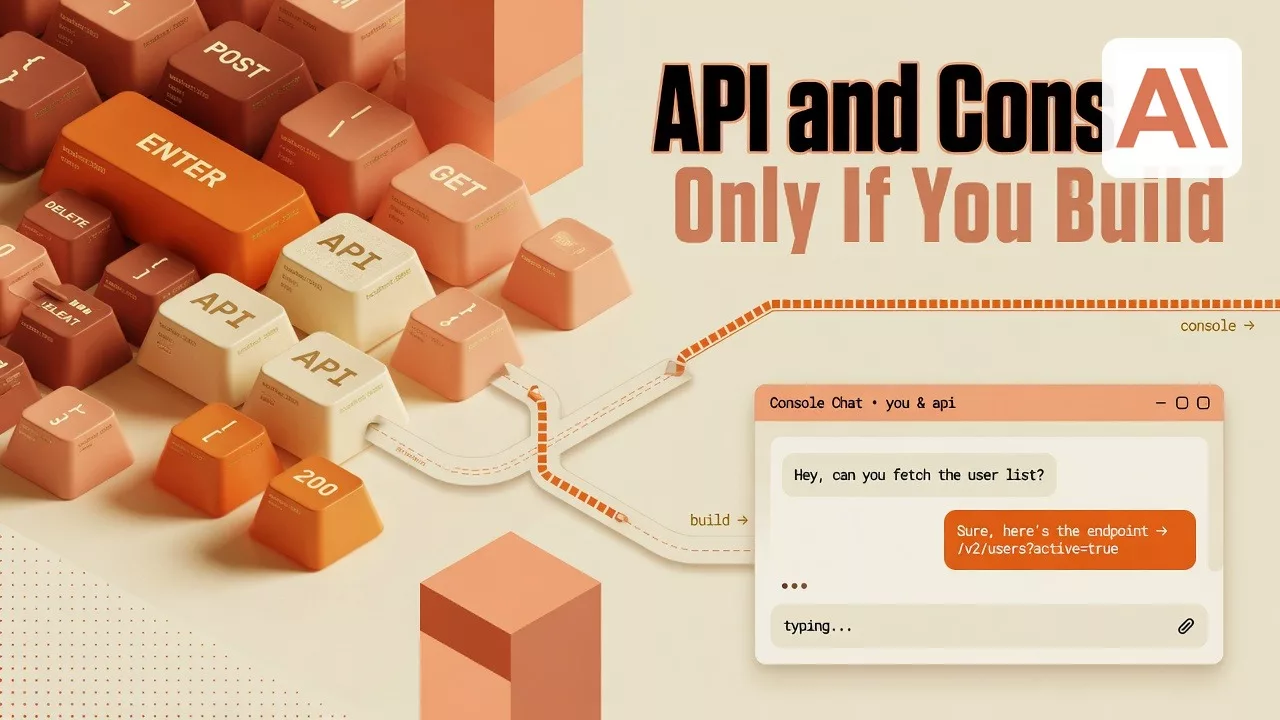 API and console: only if you build apps