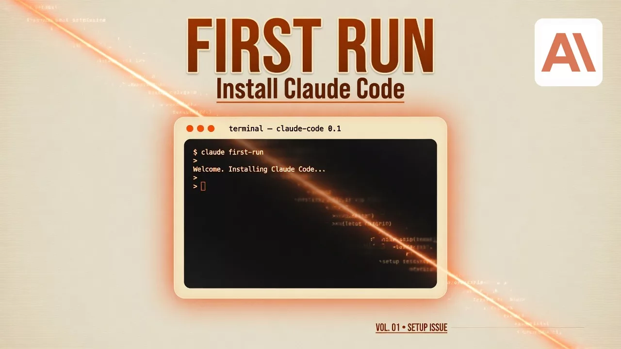 Install / open Claude Code and first run