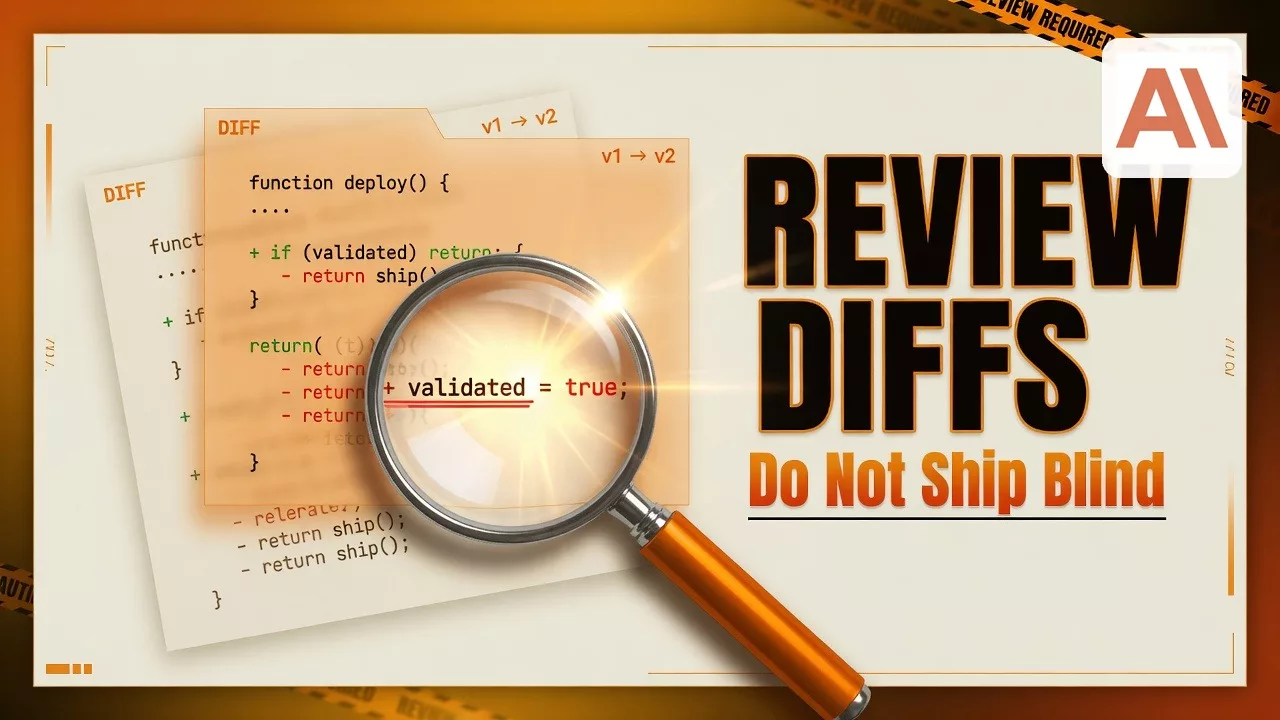 Reviewing diffs, undoing, not shipping blind