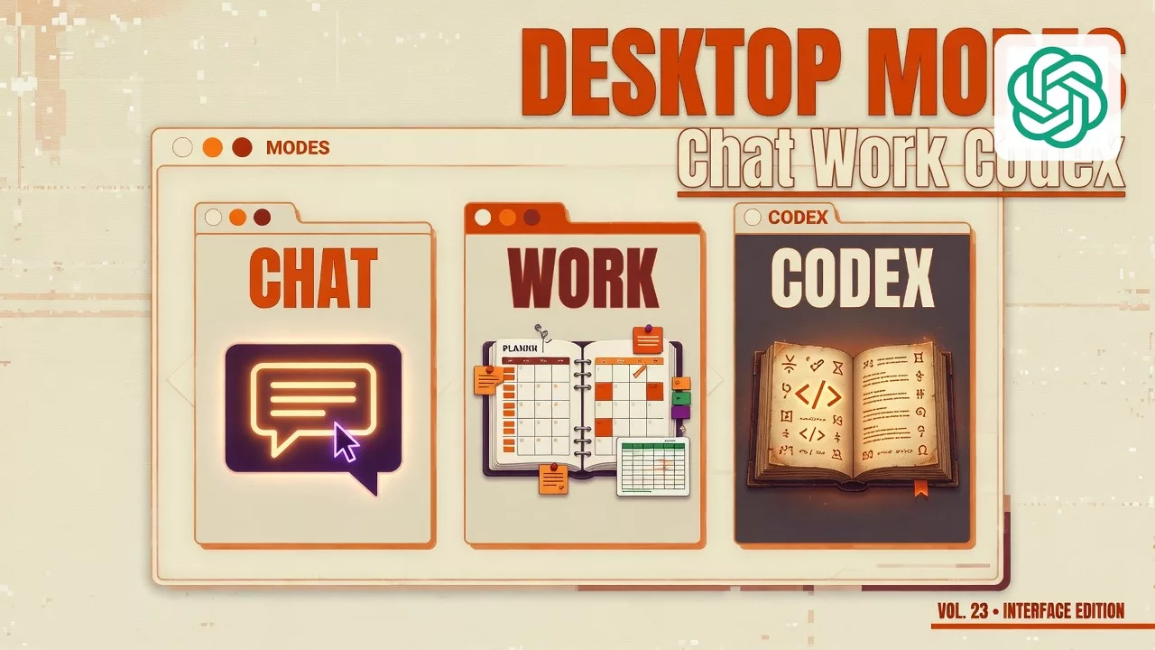 Desktop app: Chat, Work, and Codex in one place 1 Desktop app: Chat, Work, and Codex in one place