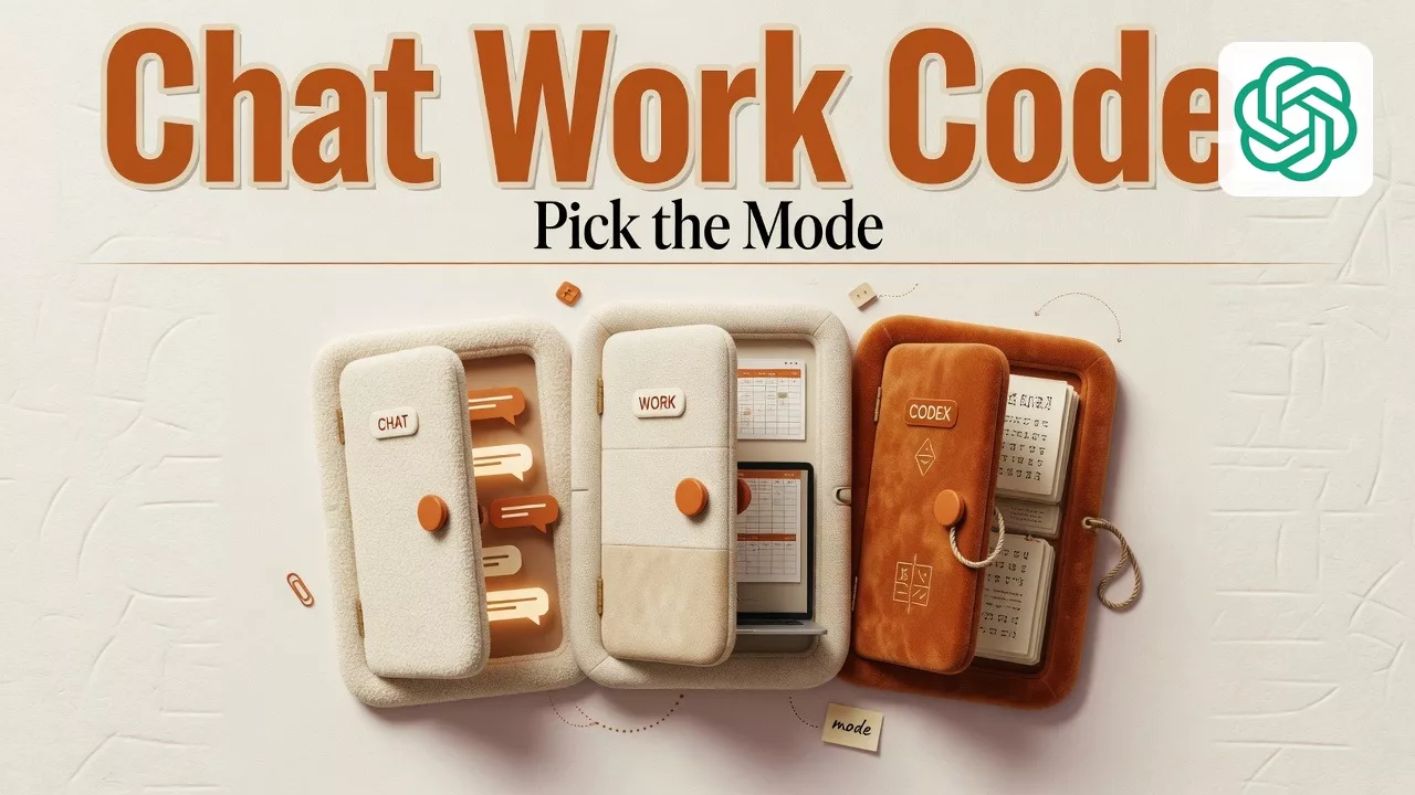 Chat vs Work vs Codex