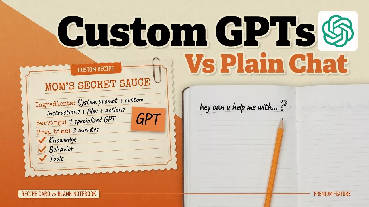 Custom GPTs vs plain chat