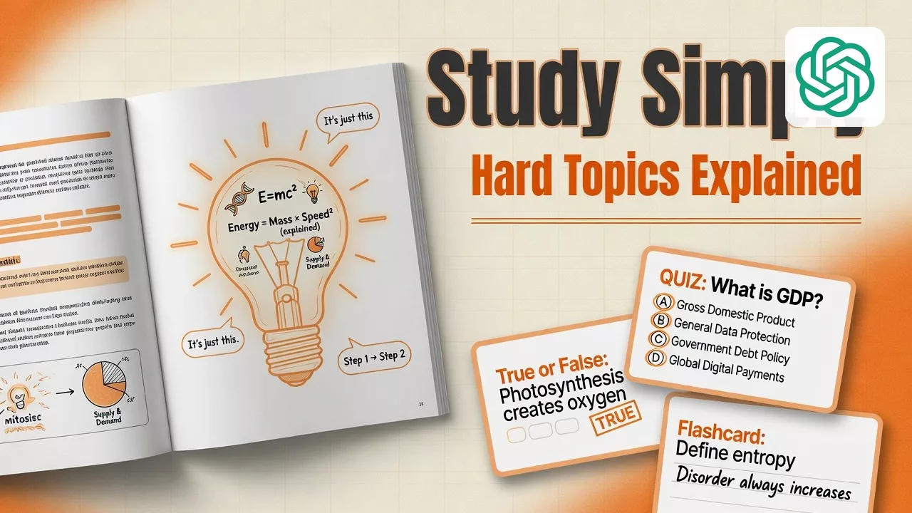 Studying and explaining hard topics simply