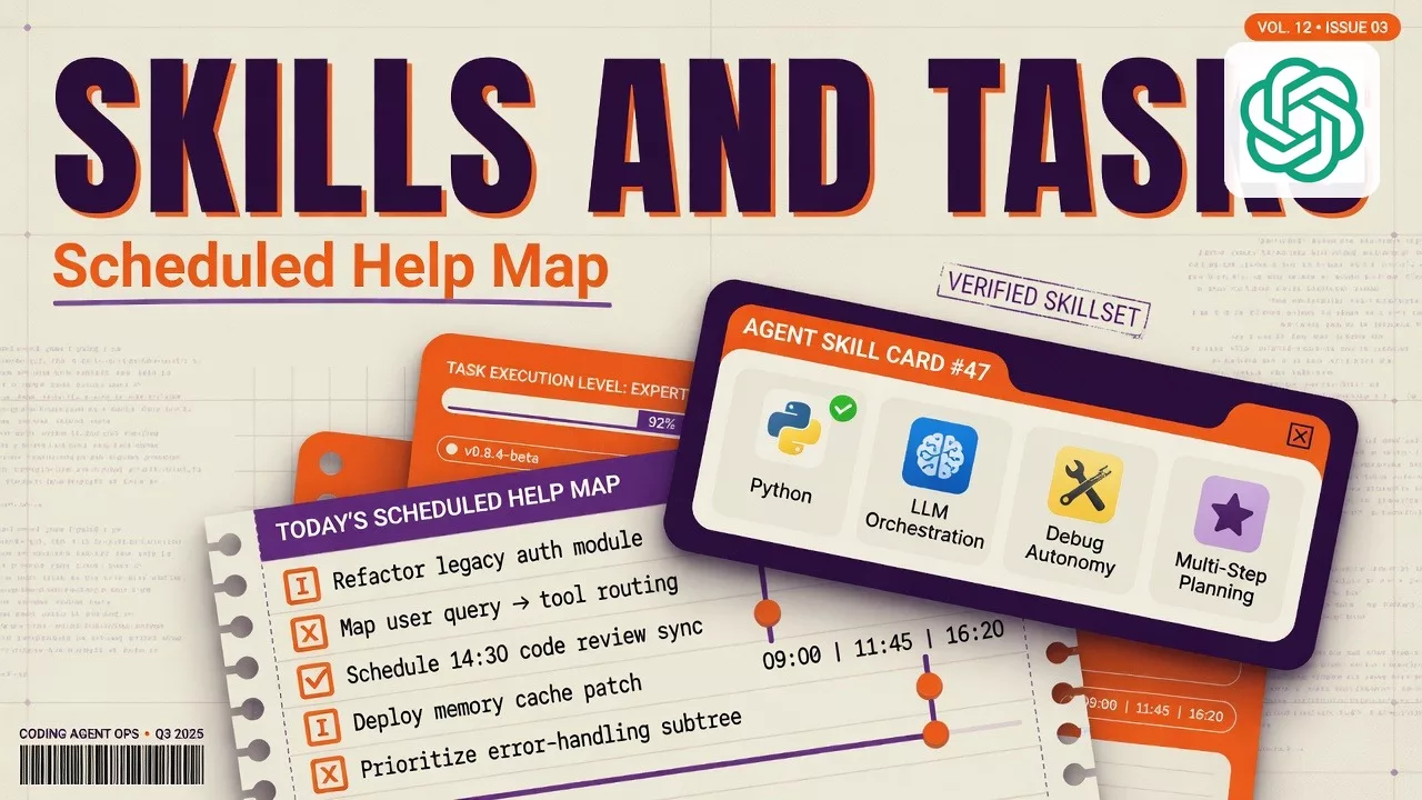 Skills, tasks, and scheduled help (as product offers)