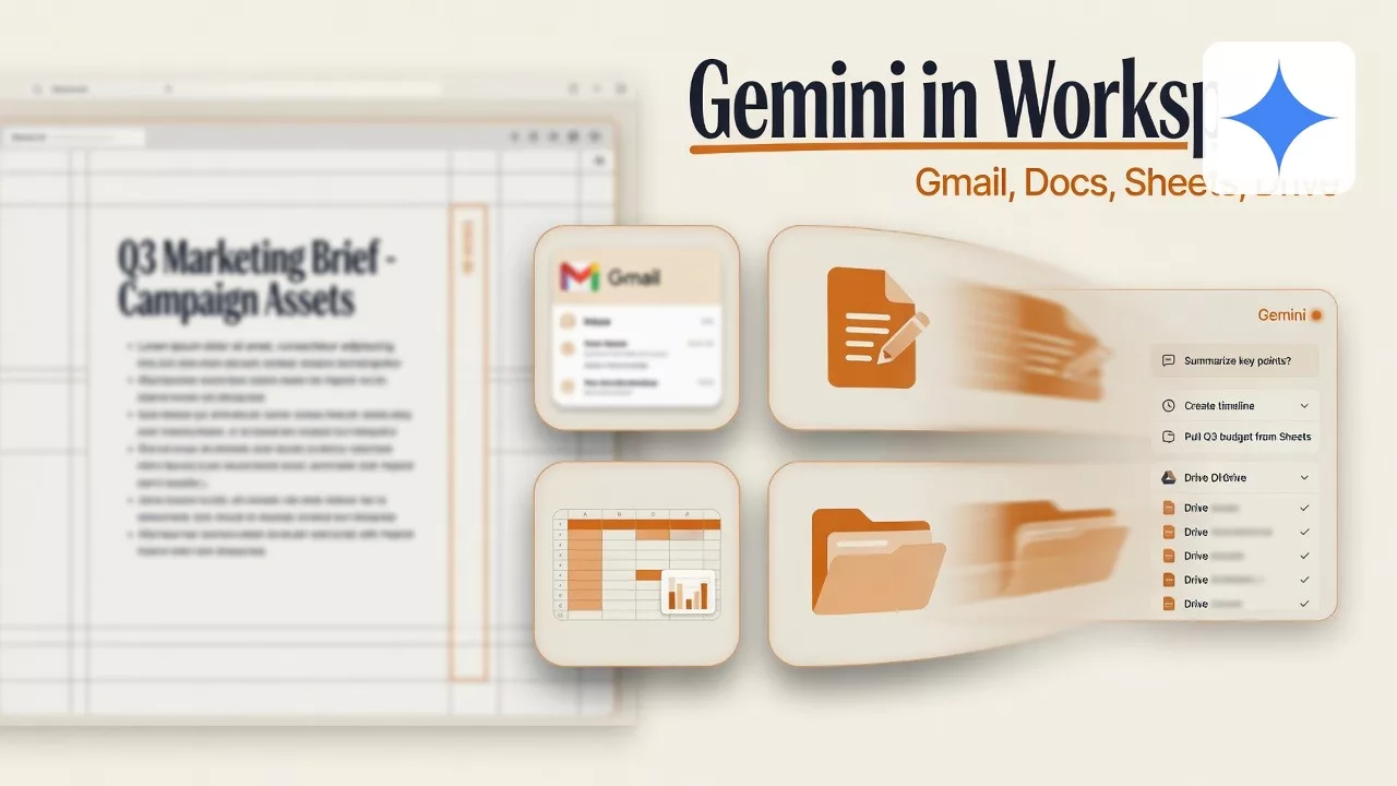 Gemini in Gmail, Docs, Sheets, and Drive 2 Gemini in Gmail, Docs, Sheets, and Drive