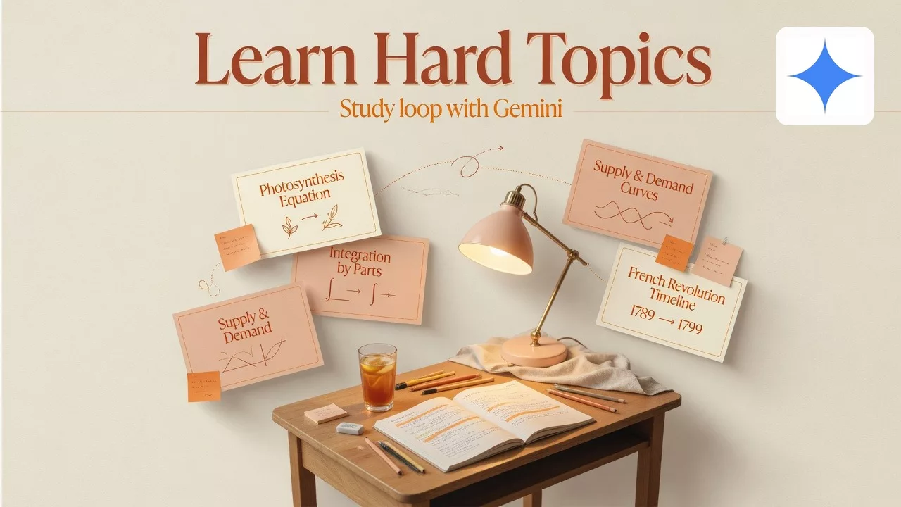 Learning hard topics with Gemini 4 Learning hard topics with Gemini