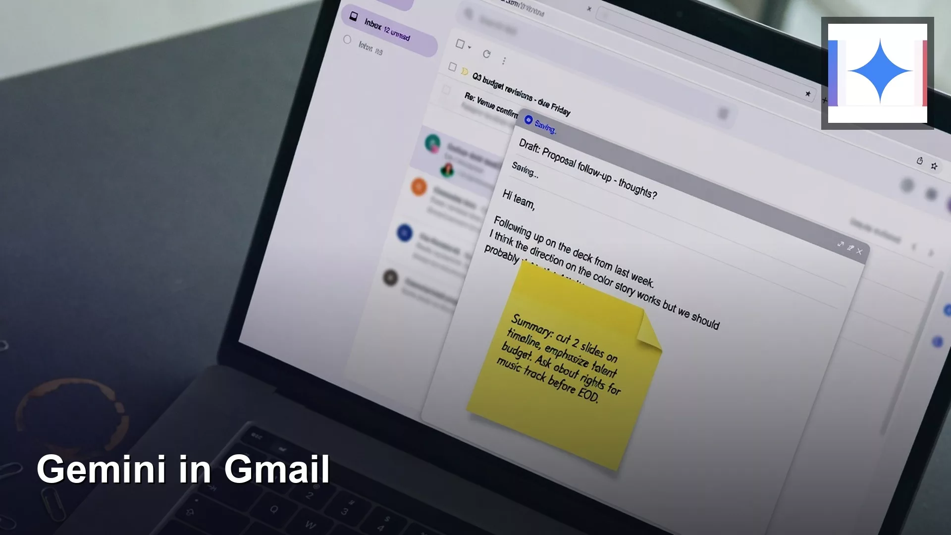 Gmail: drafts, summaries, and tone with Gemini 4 Gmail: drafts, summaries, and tone with Gemini