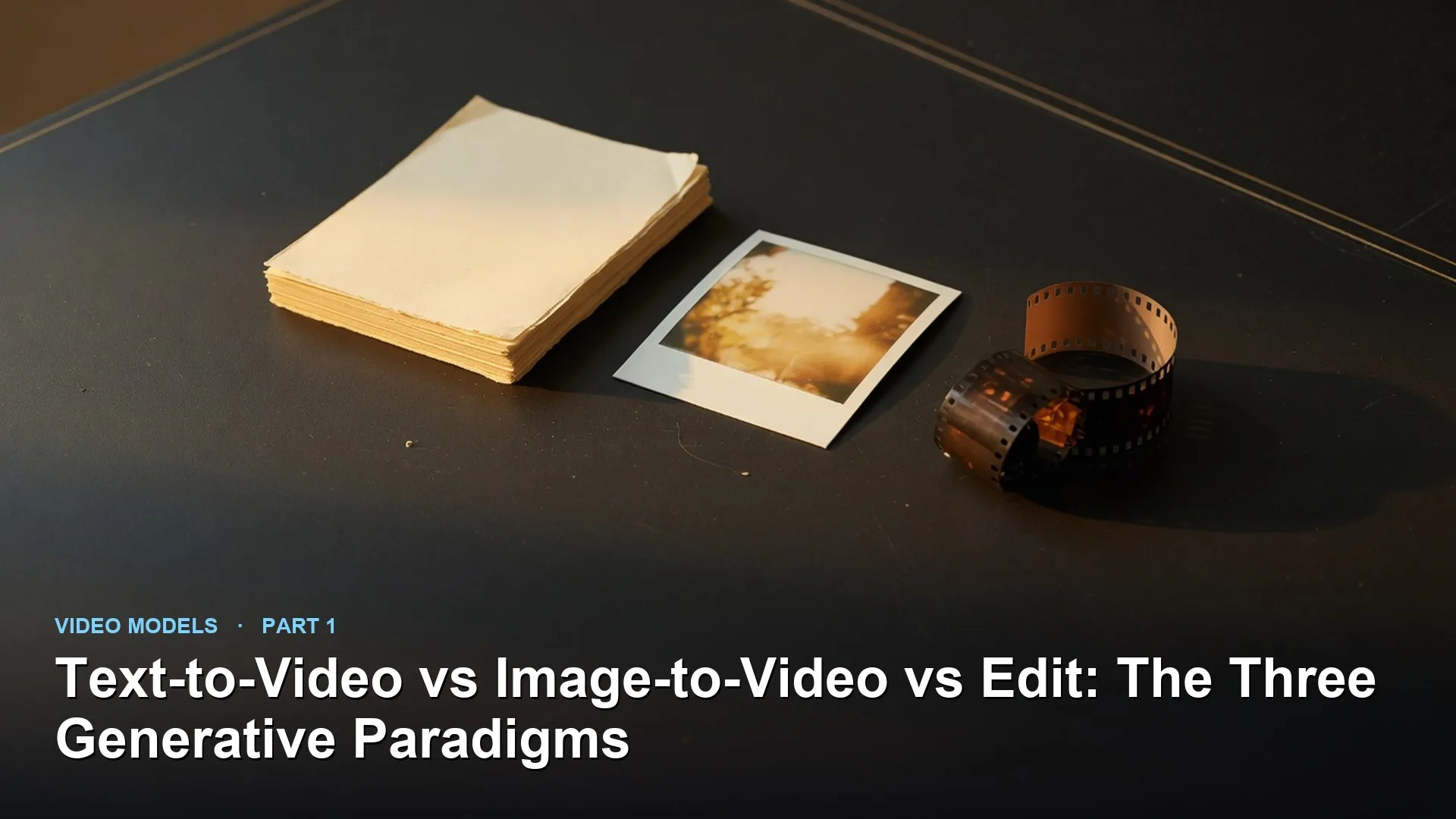 Analytics Made Simple: Text-to-Video vs Image-to-Video vs Edit: The Three Generative Paradigms