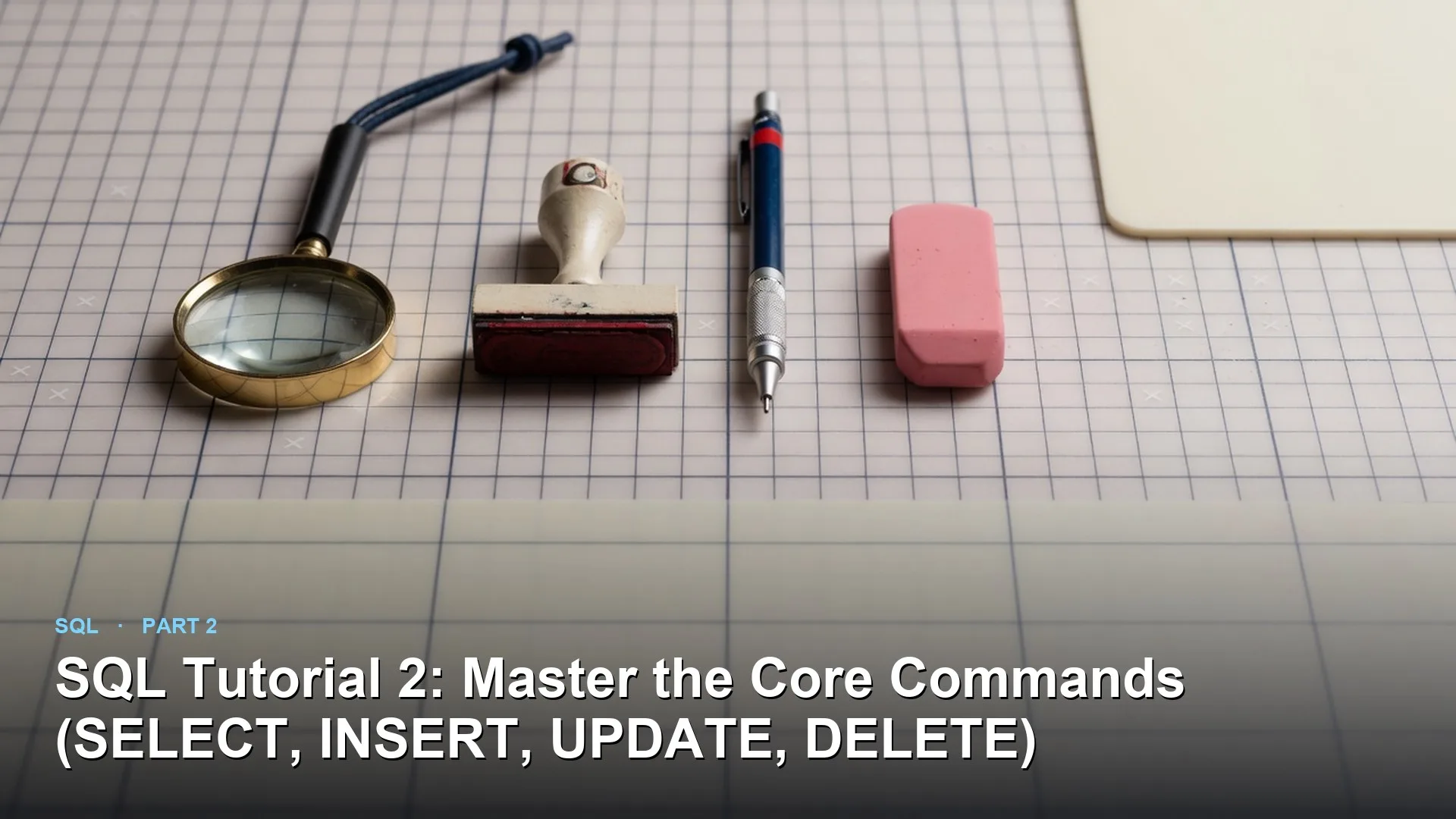 SQL Tutorial 2: Master the Core Commands (SELECT, INSERT, UPDATE, DELETE) 4 SQL Tutorial 2: Master the Core Commands (SELECT, INSERT, UPDATE, DELETE)