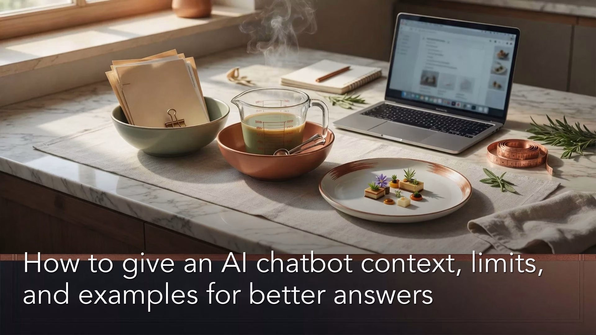 How to give an AI chatbot context, limits, and examples for better answers