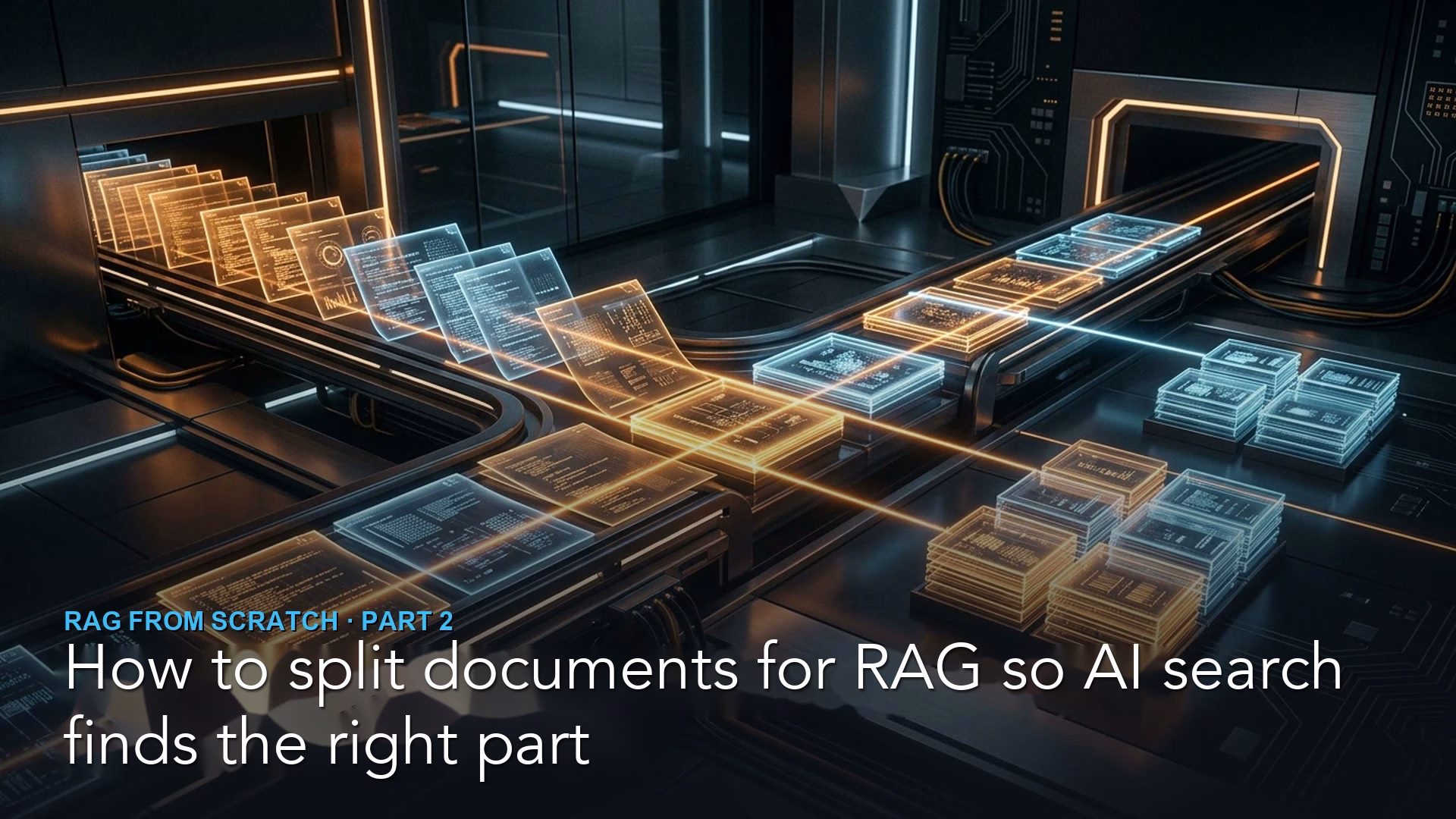How to split documents for RAG so AI search finds the right part