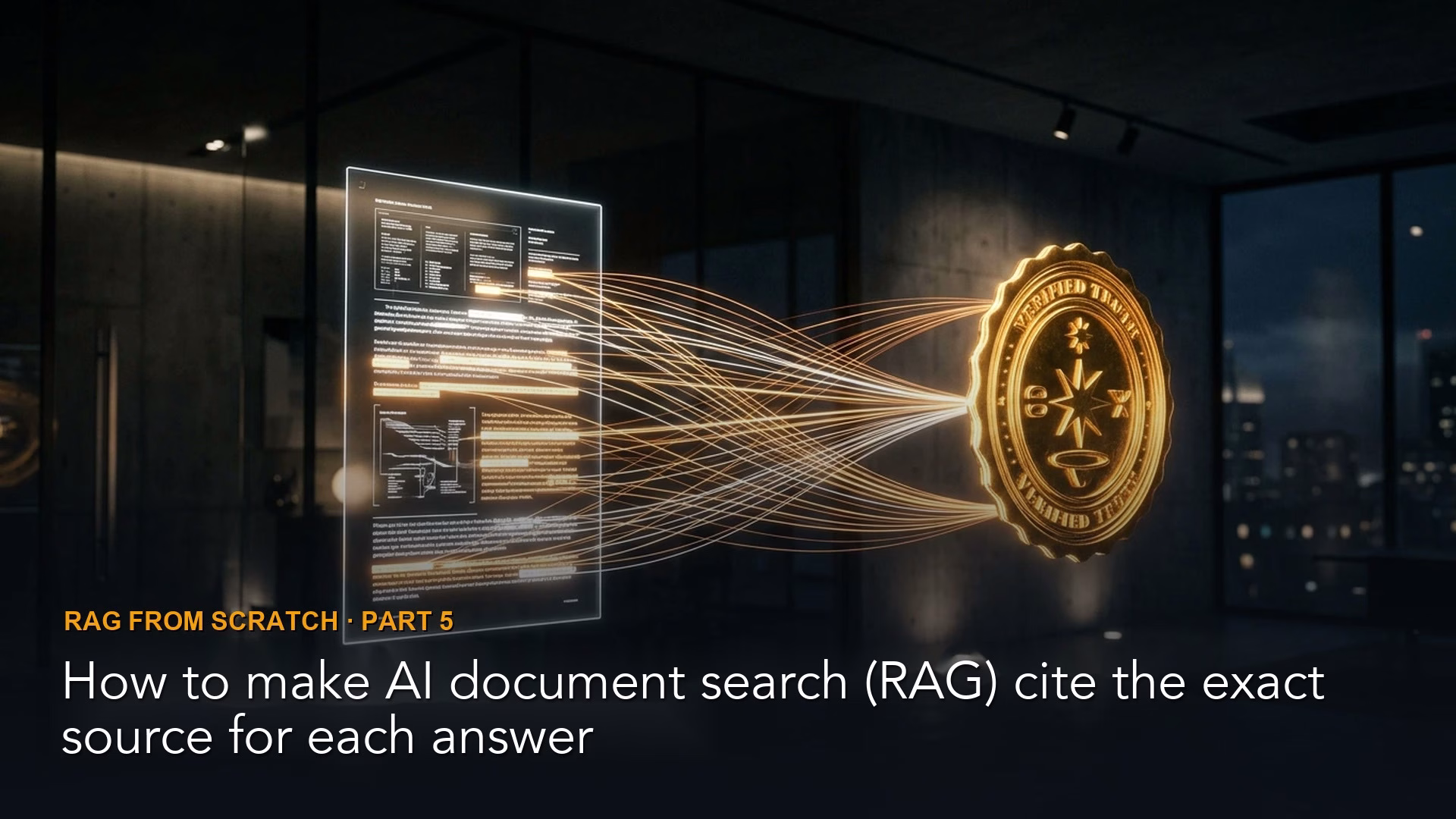 How to make AI document search (RAG) cite the exact source for each answer