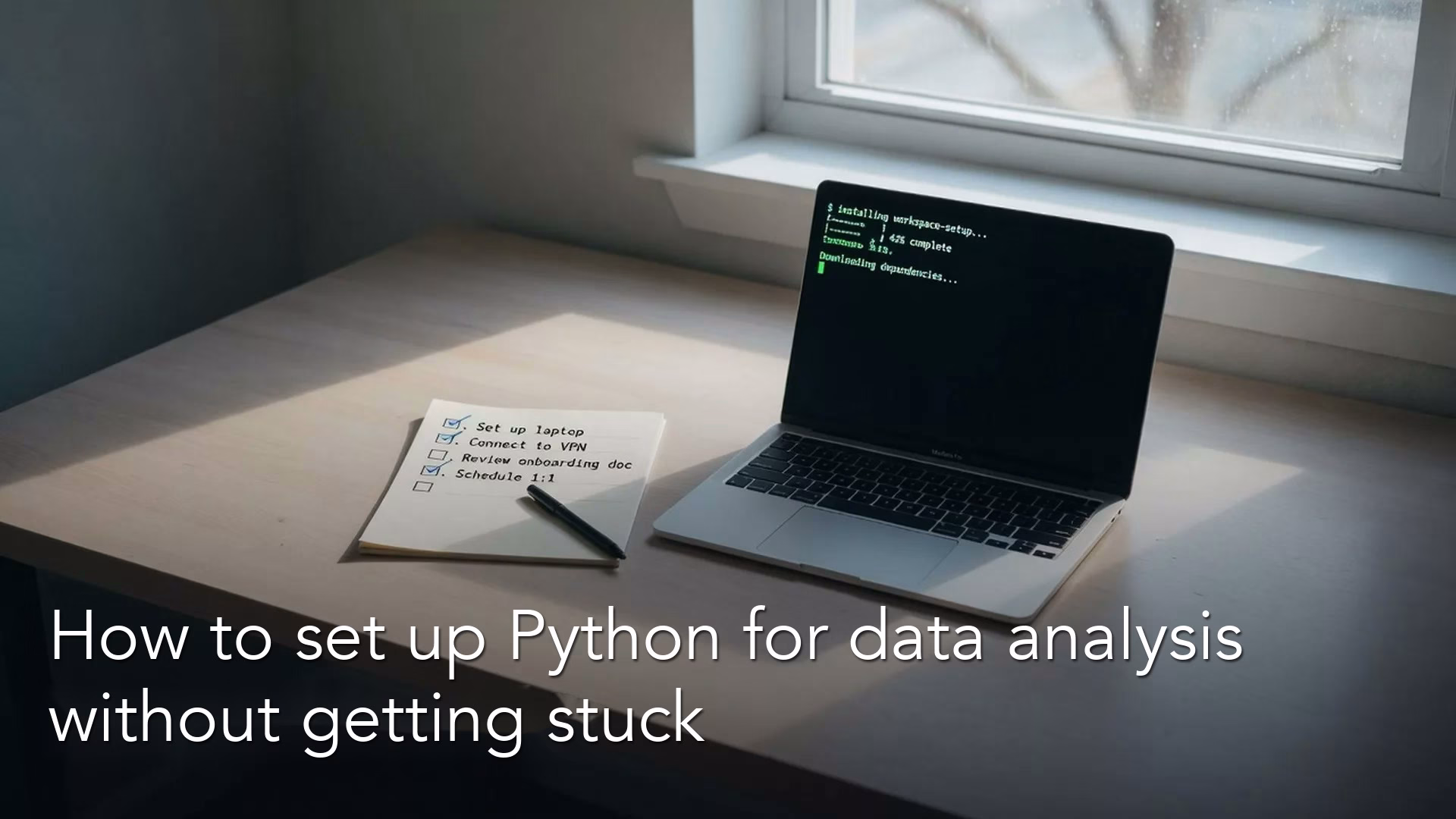 How to set up Python for data analysis without getting stuck