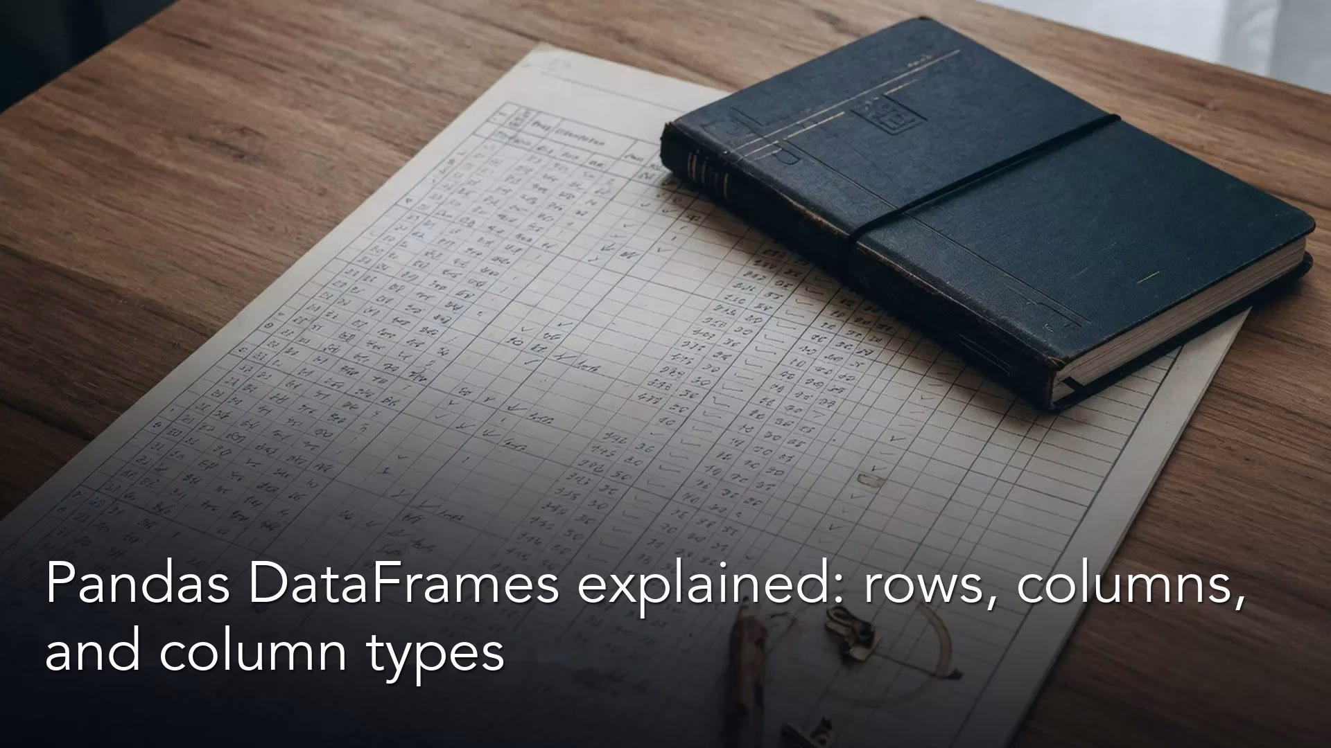 Pandas DataFrames explained: rows, columns, and column types