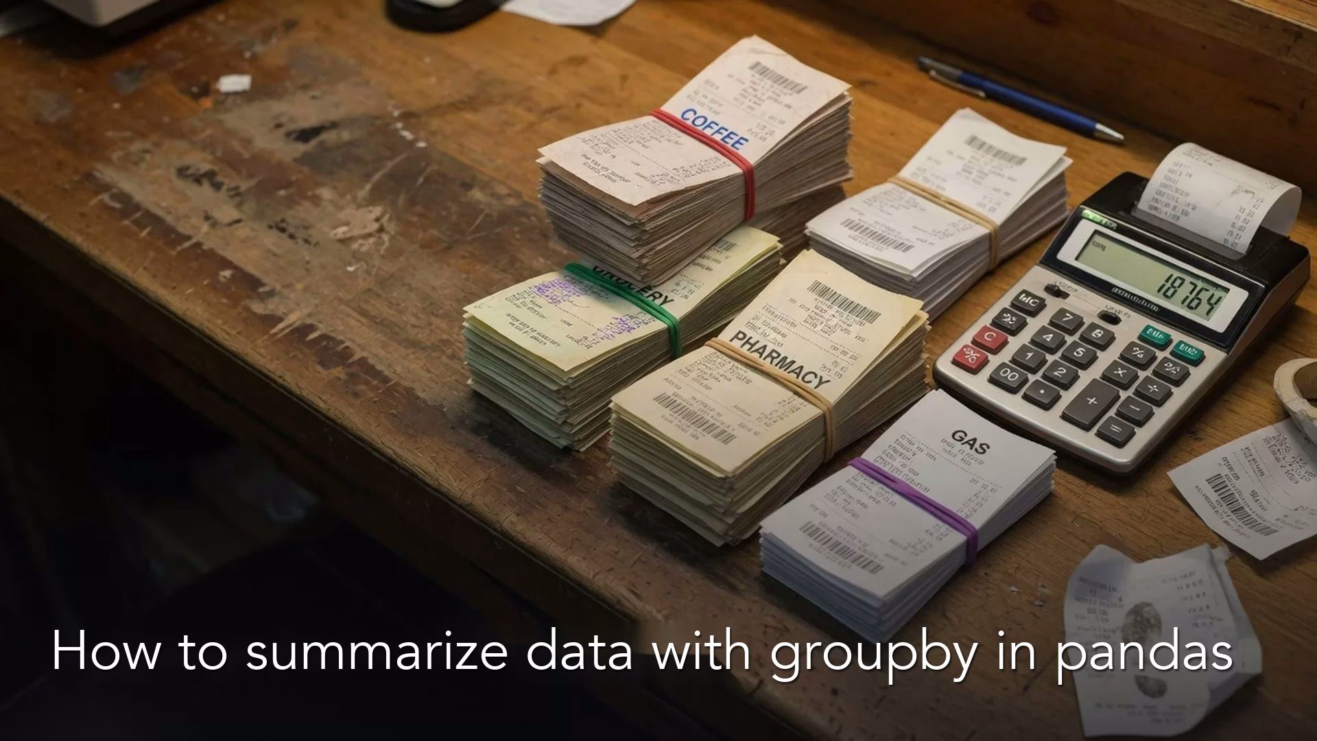How to summarize data with groupby in pandas