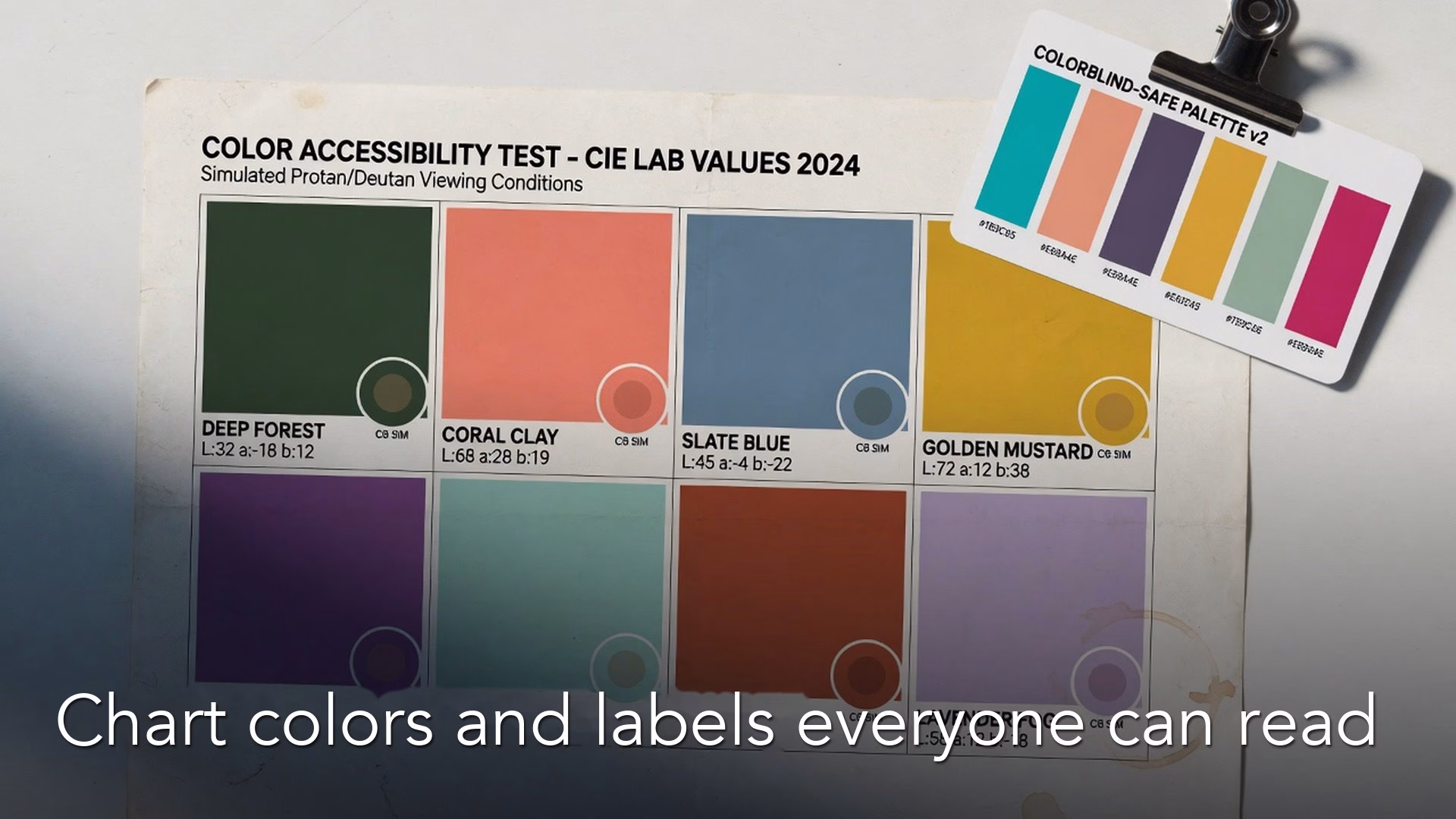 How to choose chart colors and labels that everyone can read