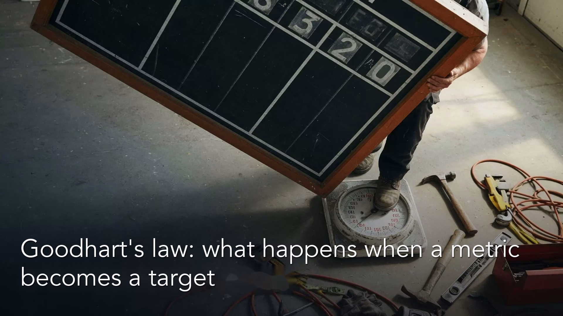 Goodhart’s law: what happens when a metric becomes a target
