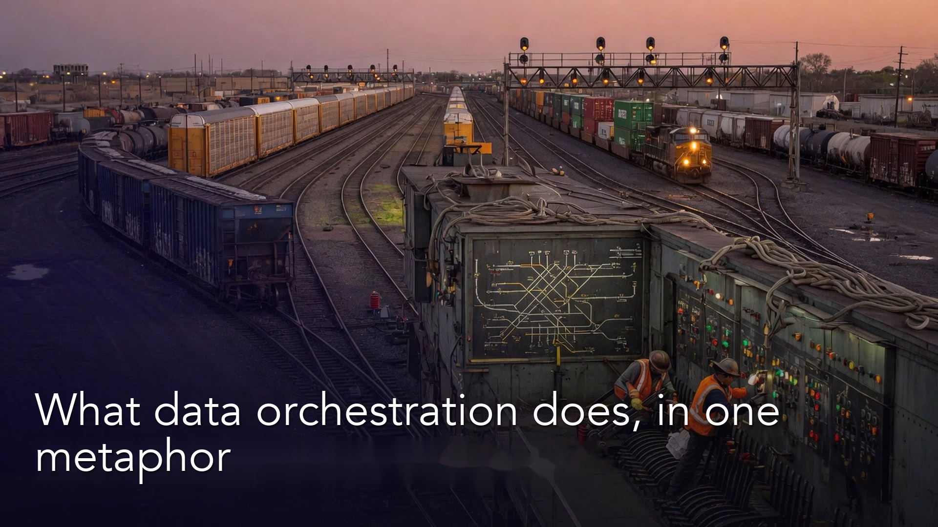 What data orchestration does, explained with one simple metaphor