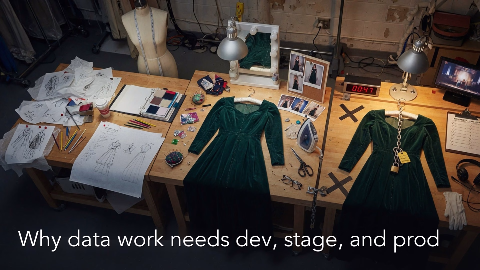 Why data teams use separate dev, test, and production environments