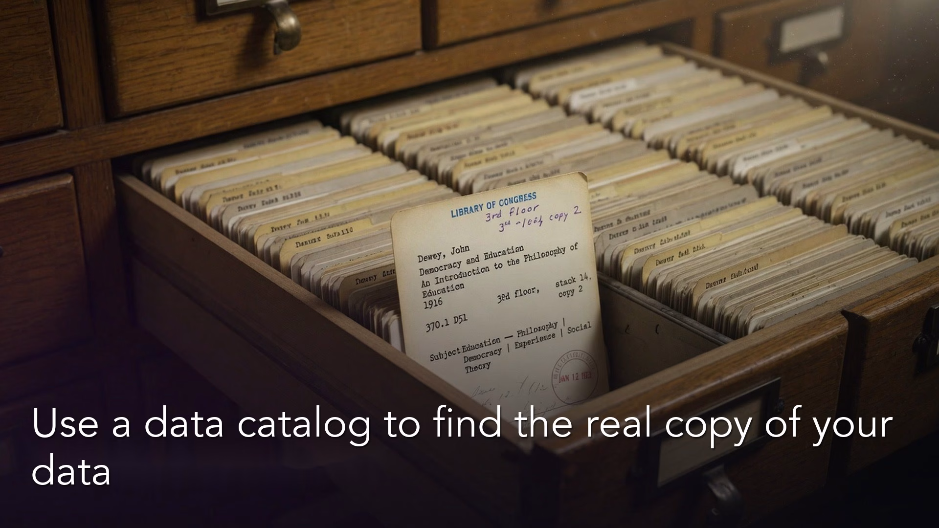 How a data catalog settles which copy of your company’s data is correct