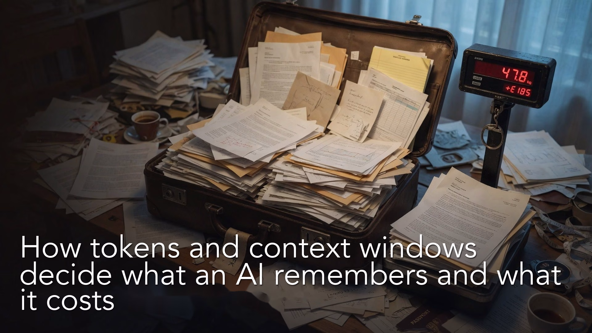 How tokens and context windows decide what an AI remembers and what it costs