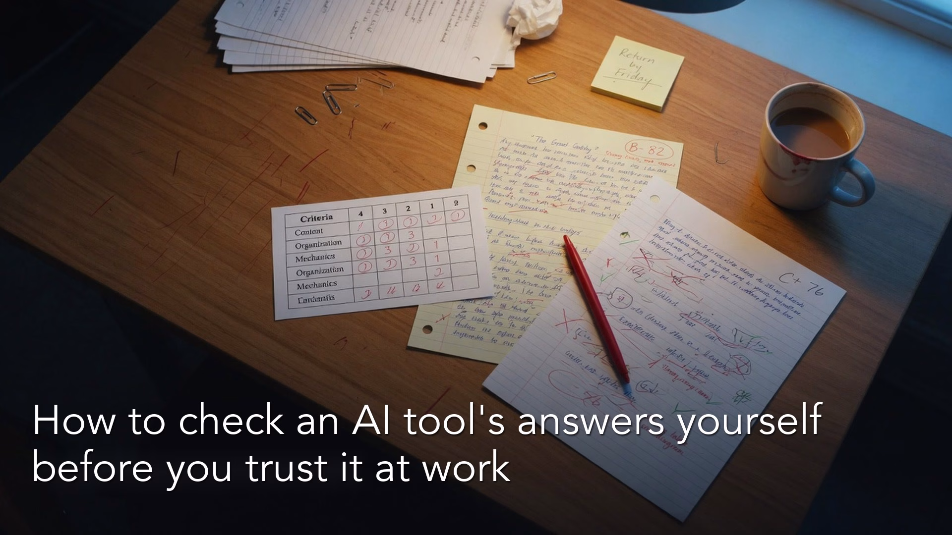 How to check an AI tool's answers yourself before you trust it at work 2 How to check an AI tool’s answers yourself before you trust it at work