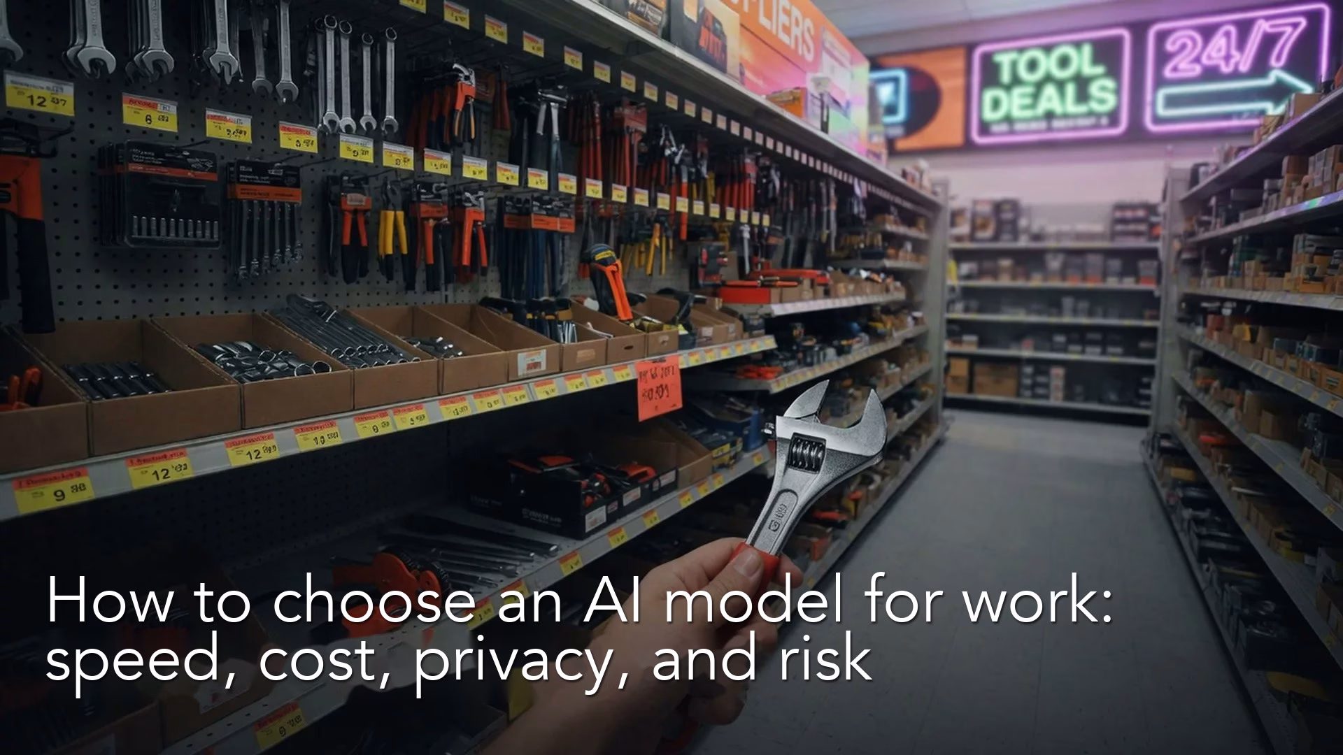 How to choose an AI model for work: speed, cost, privacy, and risk