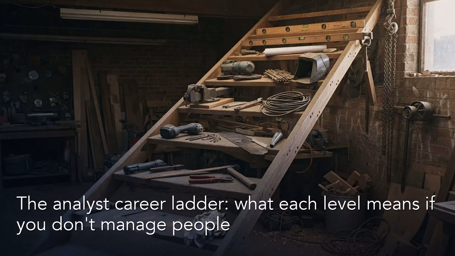 The analyst career ladder: what each level means if you don’t manage people