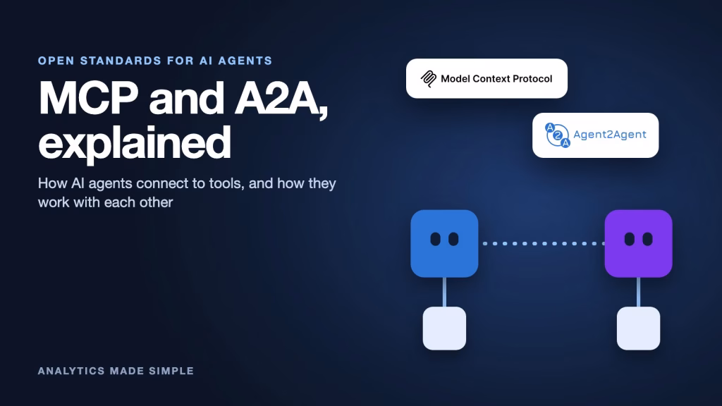 Analytics Made Simple 1 What are MCP and A2A, the open standards that let AI agents use tools and work together?